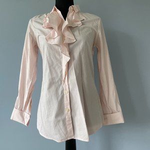 Banana Republic Pink Striped Button Down